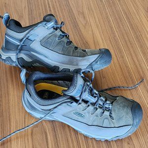 KEEN Men's Targhee II Hiking Shoe, Gargoyle/Midnight Navy - 9.5 D(M) US